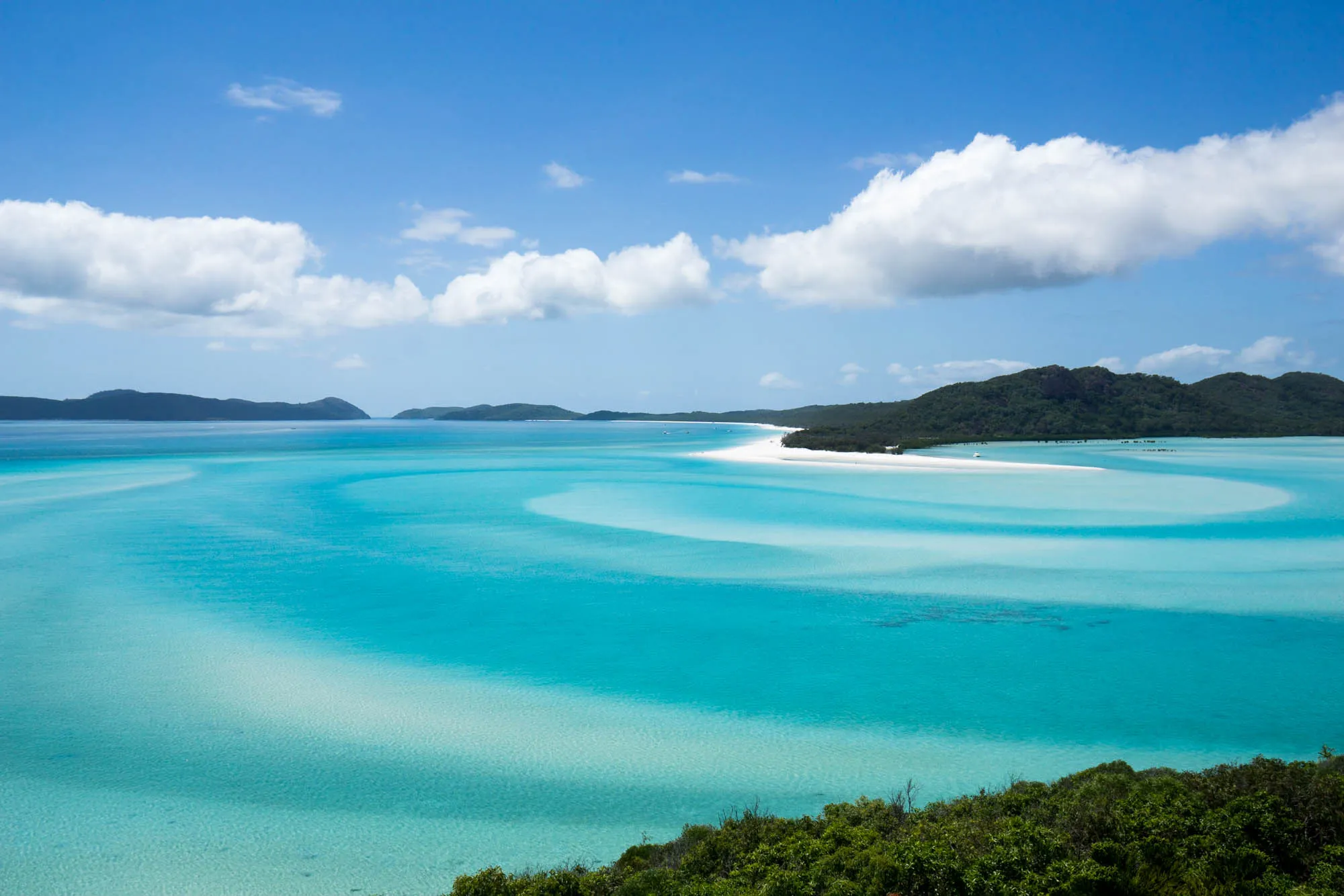 Hill Inlet Lookout in Whitsunday Islands National Park in Queensland, Australia